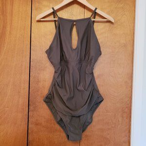 Ellen Tracy Keyhole One Piece Swimsuit